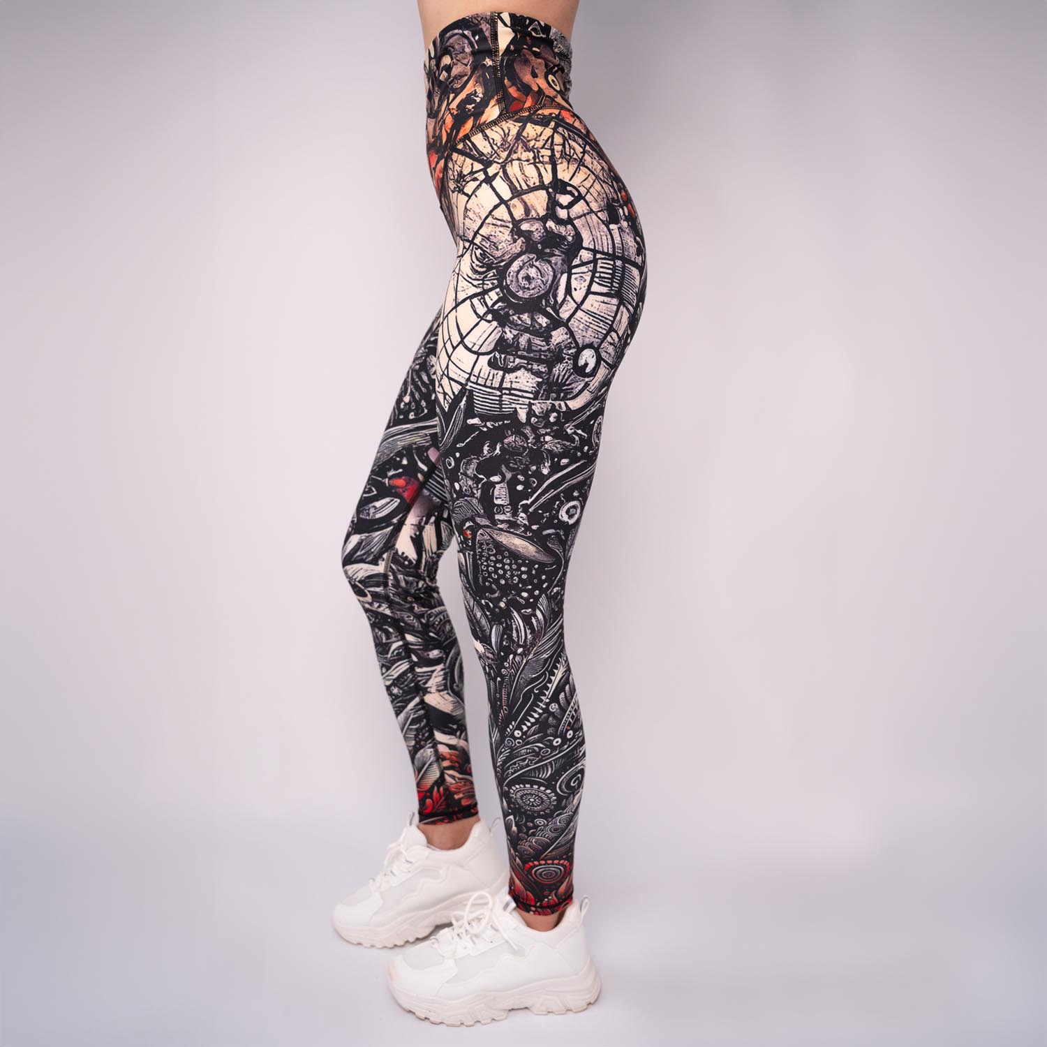 Anarchy Apparel Compression Leggings, Lunatique, S