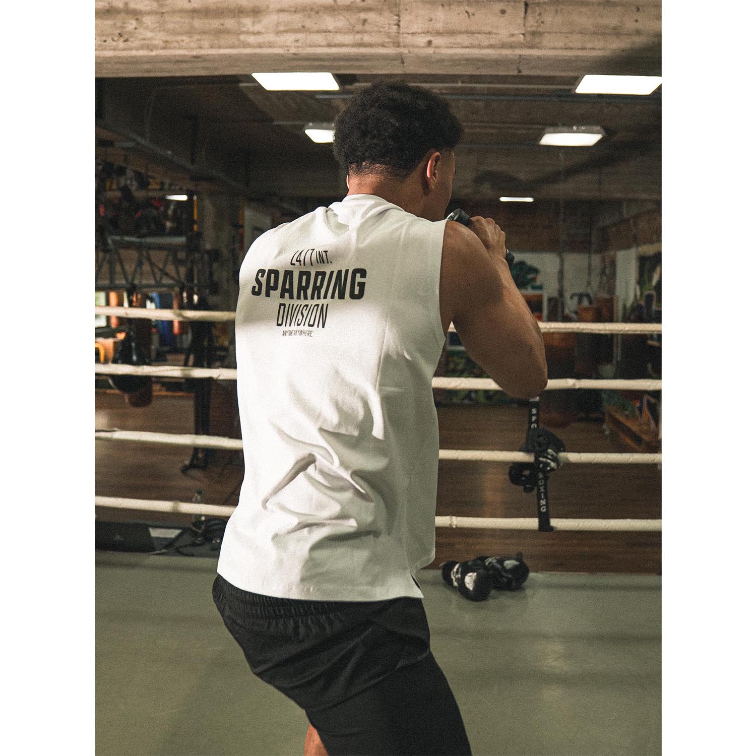 RINGLIFE Tank Top, Sparring Division, white, XXL