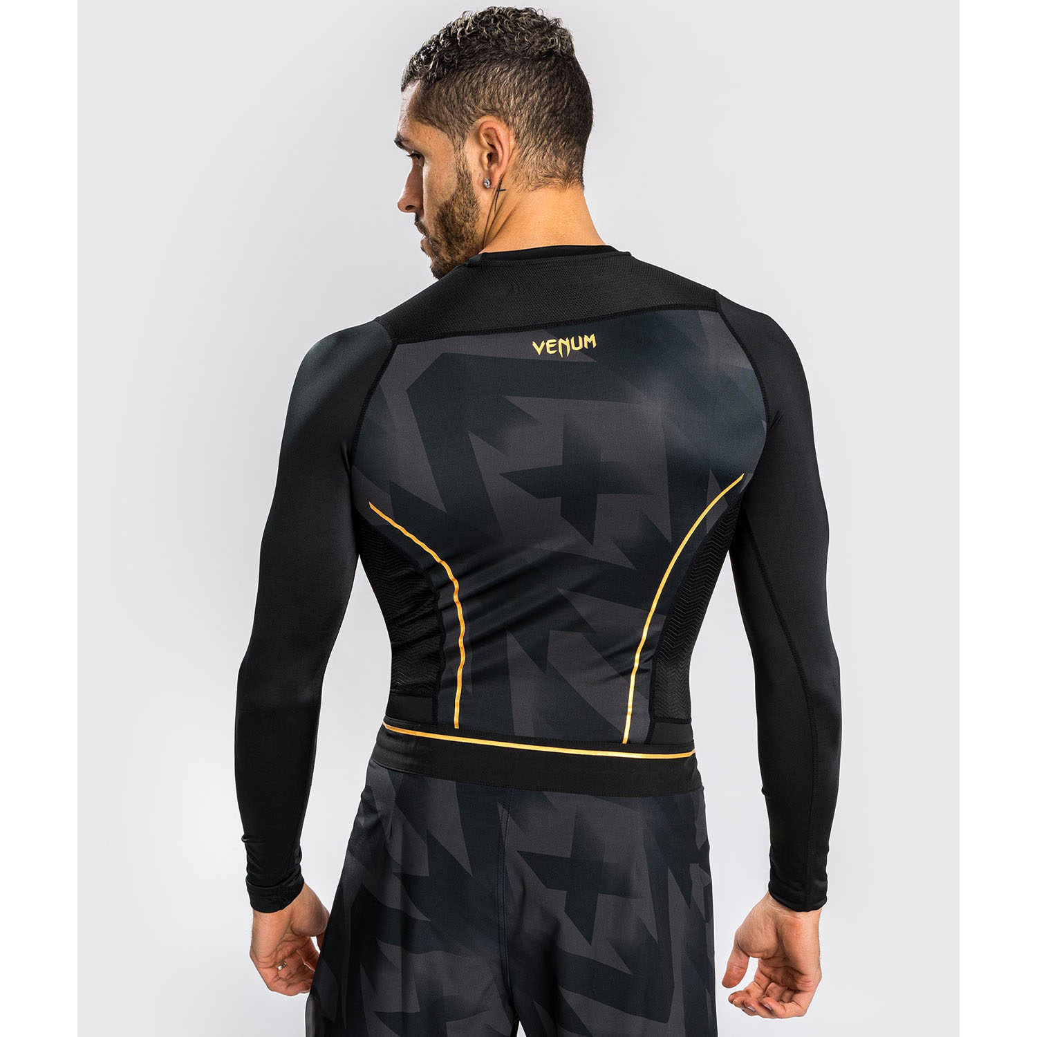 VENUM Rashguard, L/S, Razor, schwarz-gold, XXL