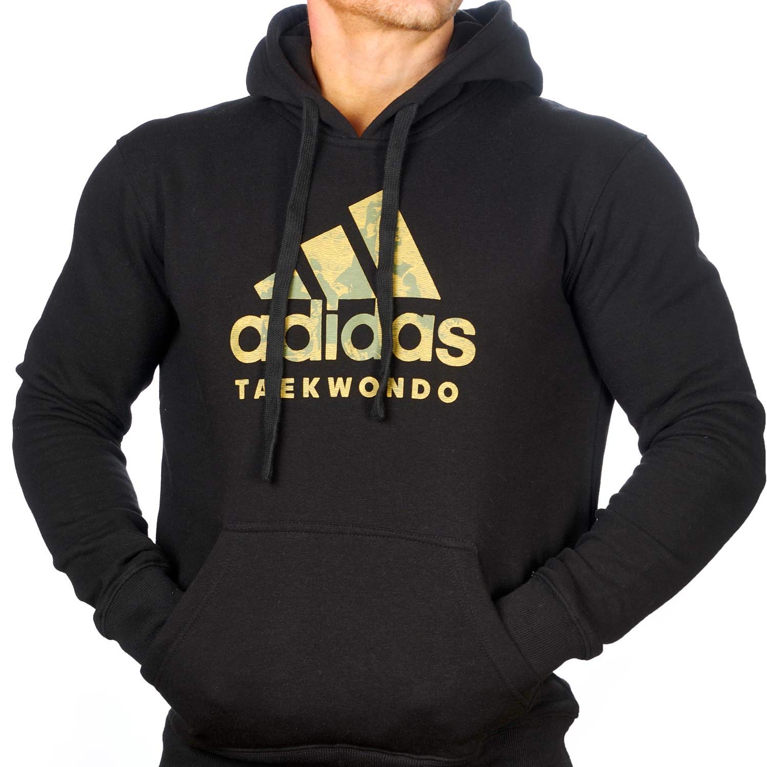 adidas Hoody, Badge Of Sport, Taekwondo, schwarz, L