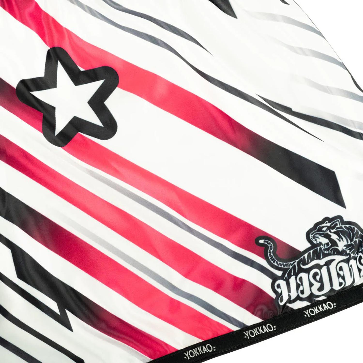 YOKKAO Muay Thai Shorts, Power, white, XXL