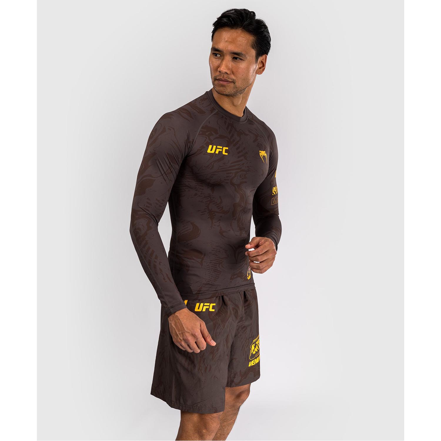 VENUM Rashguard L/S, UFC Fusion Fight Week, brown, XL