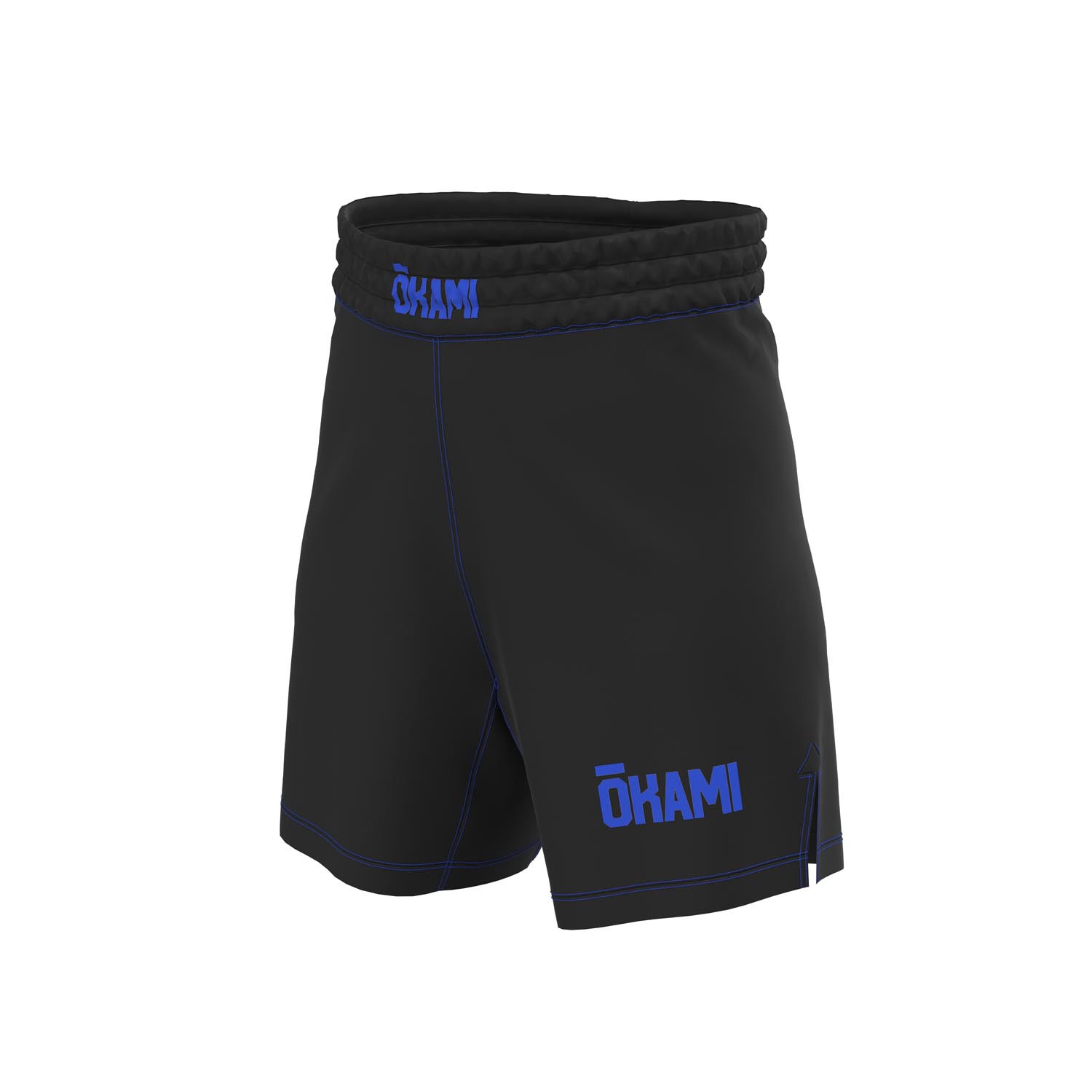 OKAMI MMA Fight Shorts, Kids, Grapplino, black-blue