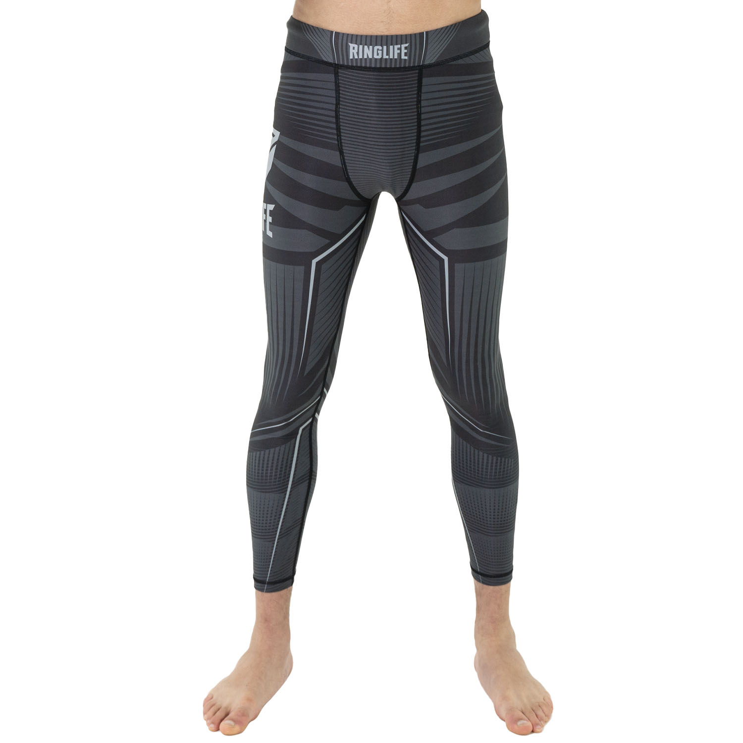 RINGLIFE Compression Pants - Octaring schwarz-grau