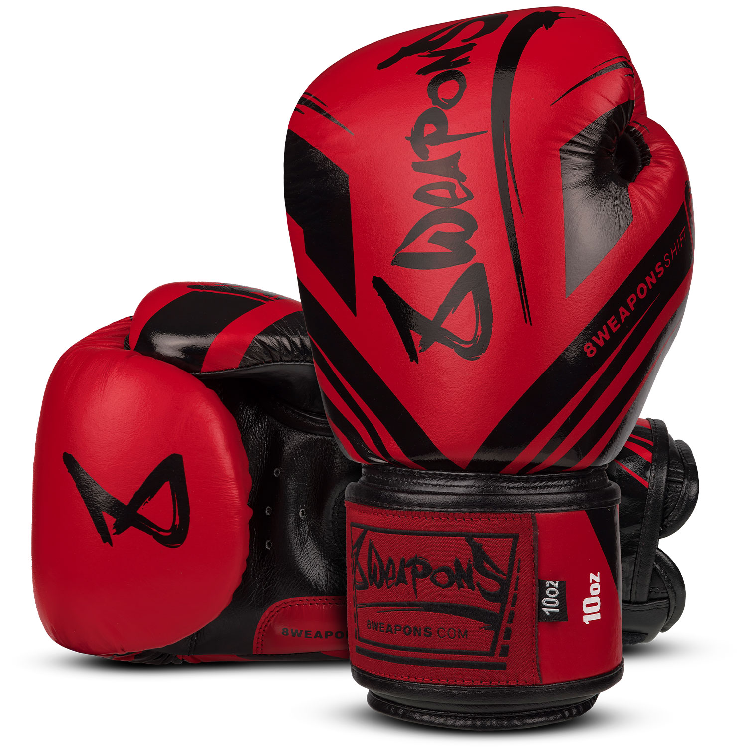 8 WEAPONS Boxing Gloves, Shift Competition, red-black, 10 Oz