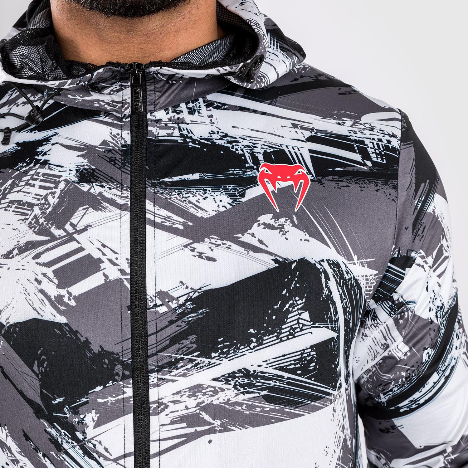 VENUM Zip Hoody, Electron 3.0, grau-rot, M