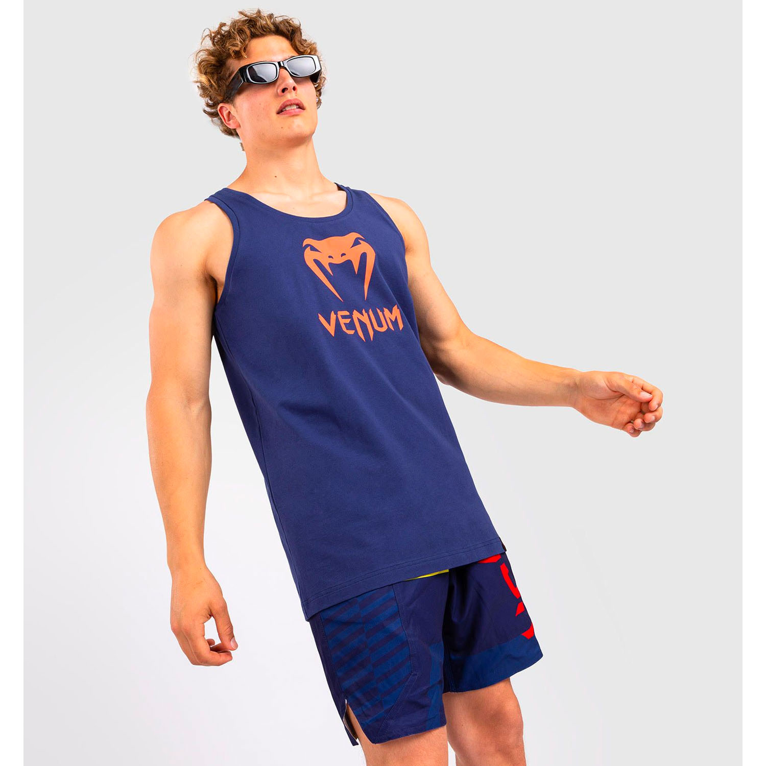 VENUM Tank Top, Classic, navy-orange, S