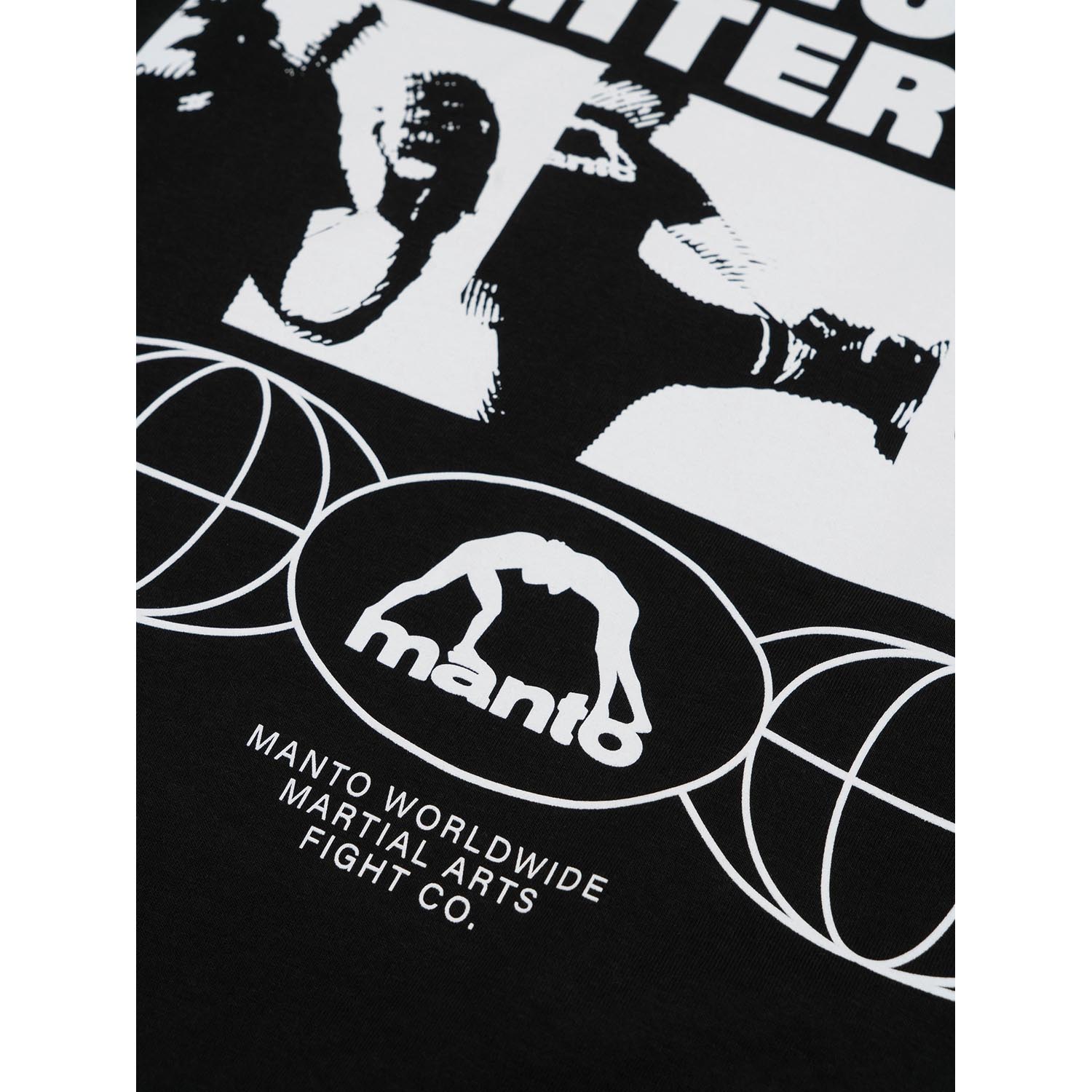 MANTO T-Shirt, Fighter, Soul, black-white, XXL