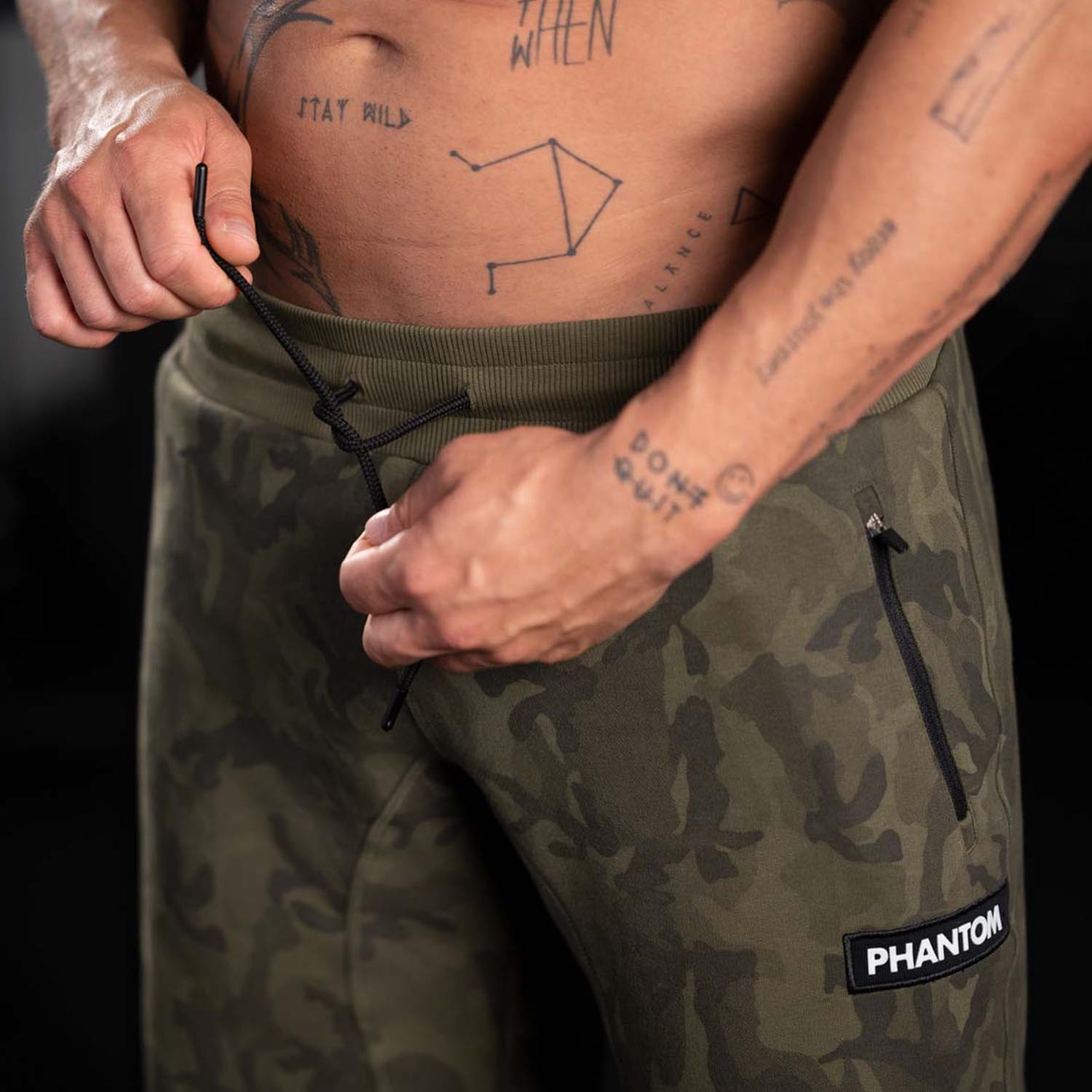 Phantom Athletics Fitness Shorts, Radar, camo-olive, M