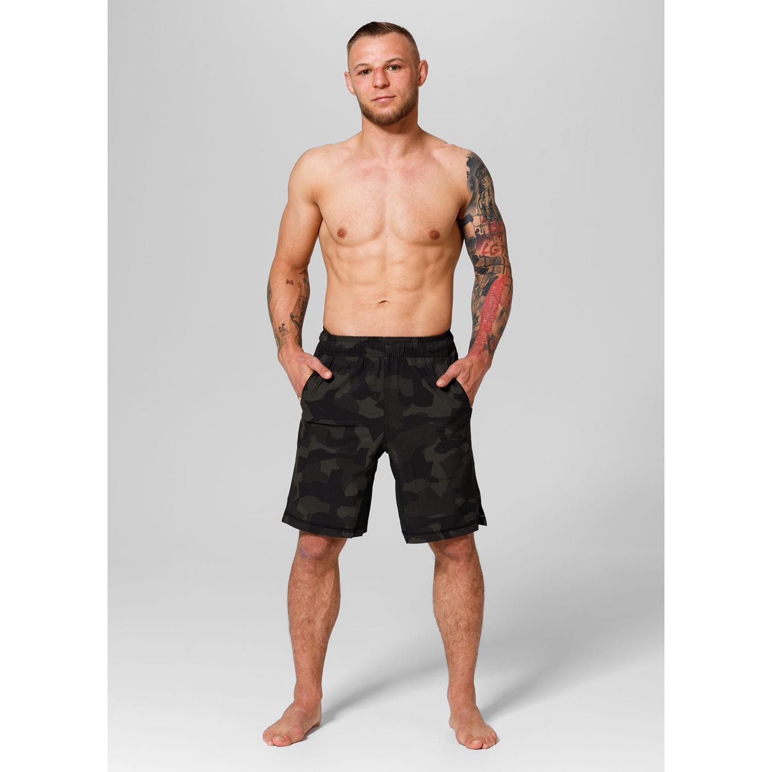 Pit Bull West Coast Performance Shorts, Dillard, olive, S