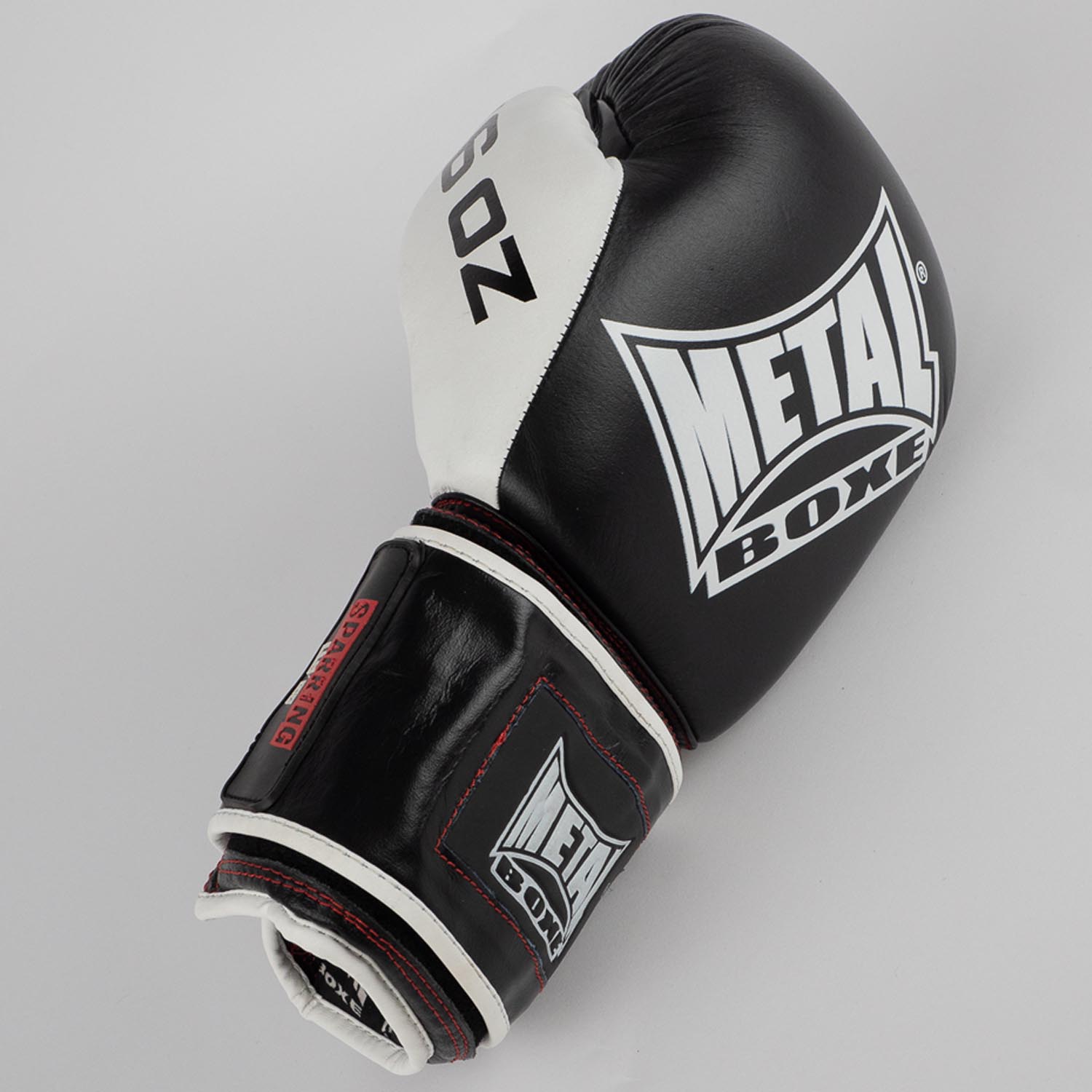 Metal Boxe Boxing Gloves, Sparring, black-white, 24 Oz