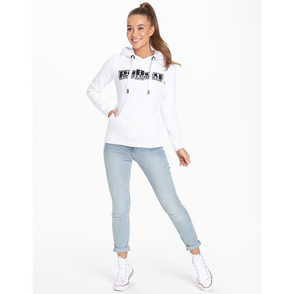Pit Bull West Coast Hoody, Damen, Classic Boxing 2, weiß, S