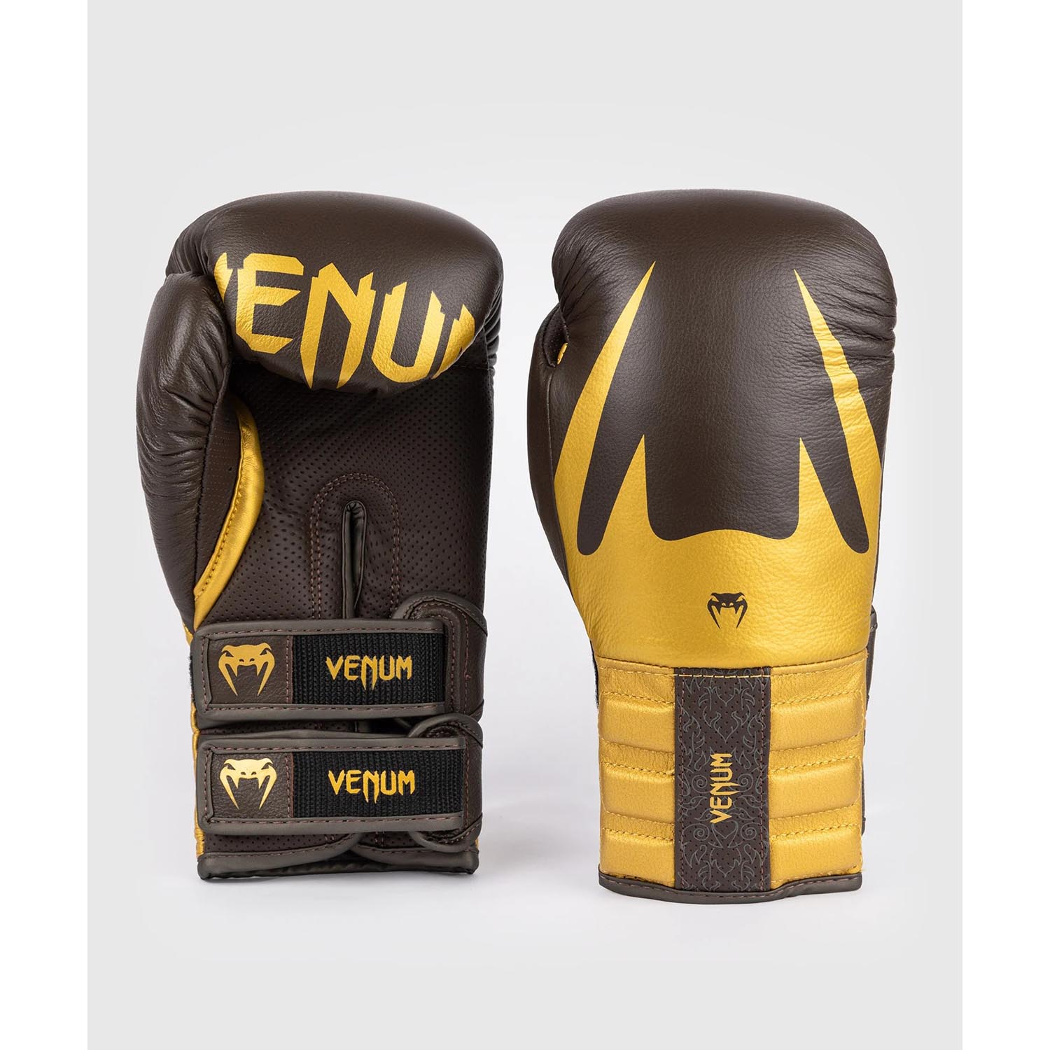 VENUM Boxing Gloves, Reverso, brown-gold, 16 Oz