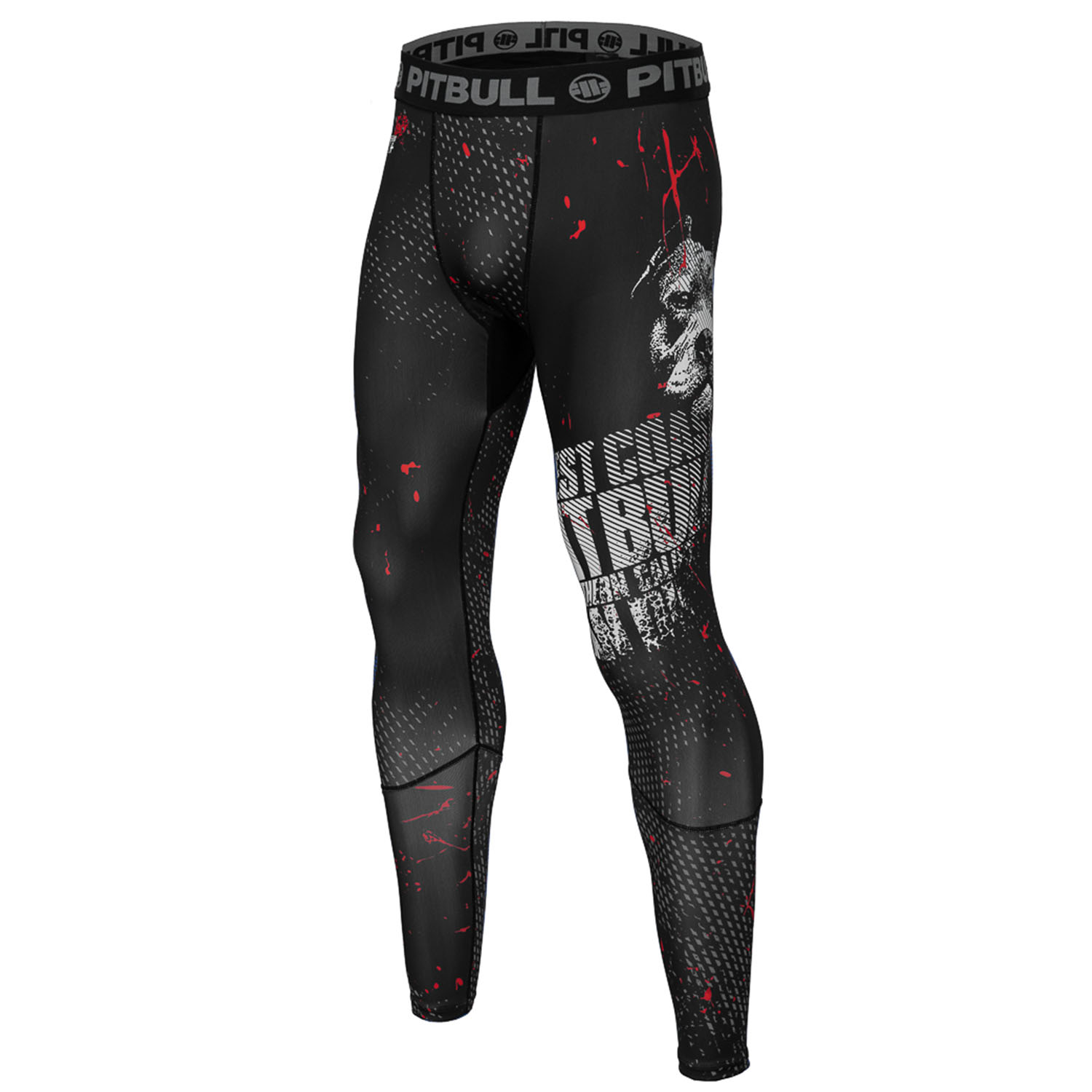 Pit Bull West Coast Compression Pants, Blood Dog 2, schwarz, XXXL