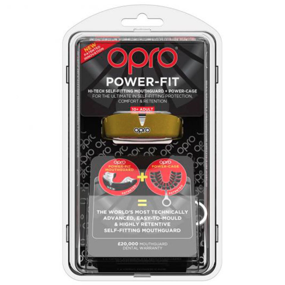 OPRO Mouth Guard, Powerfit, Galaxy, gold