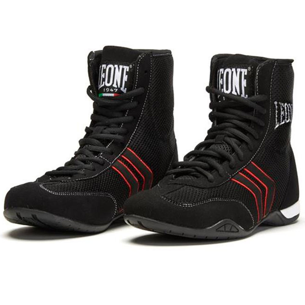 LEONE Boxing Shoes, Hermes, black, 42