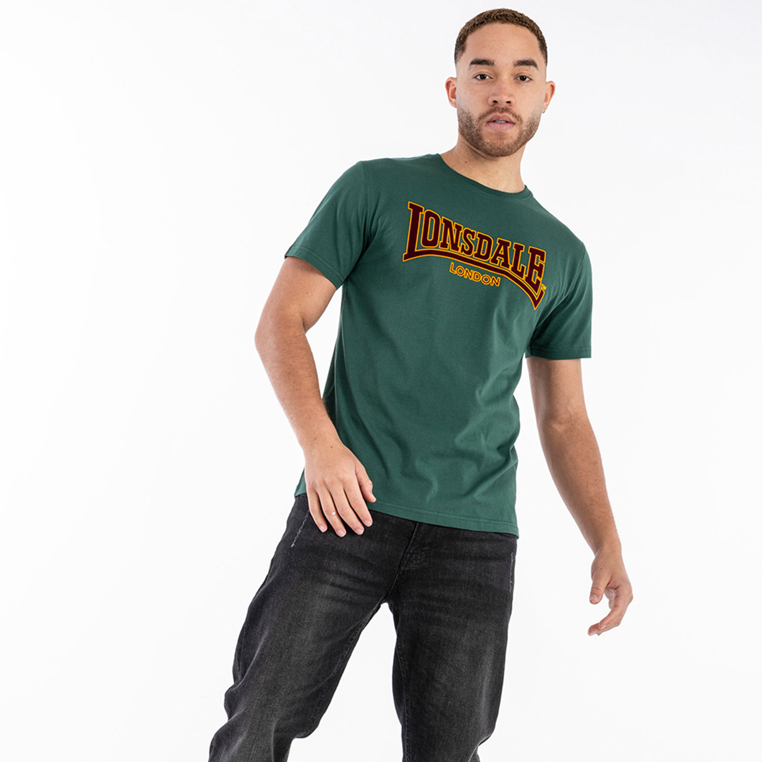 Lonsdale T-Shirt, Classic, green, XXL