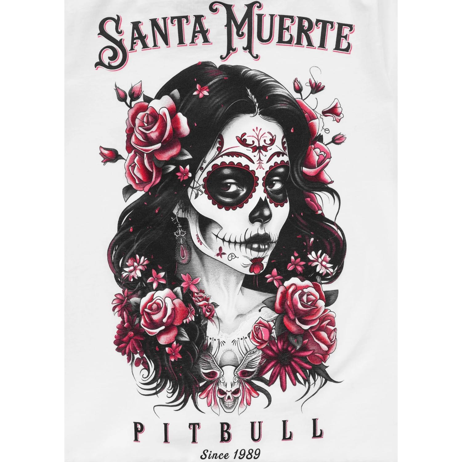 Pit Bull West Coast T-Shirt, Women, Santa Muerte, white, XL