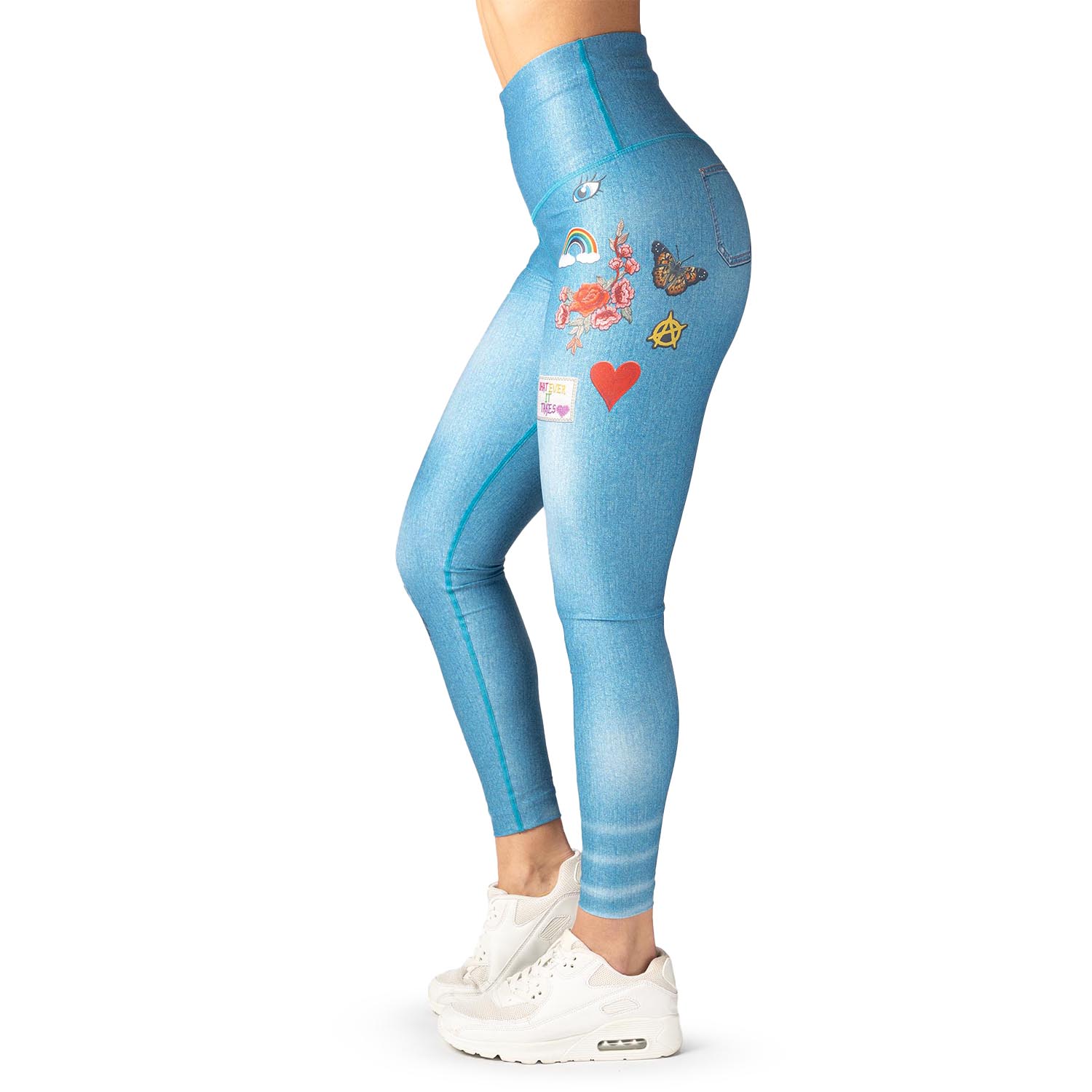 Anarchy Apparel Compression Leggings, Denim, XS