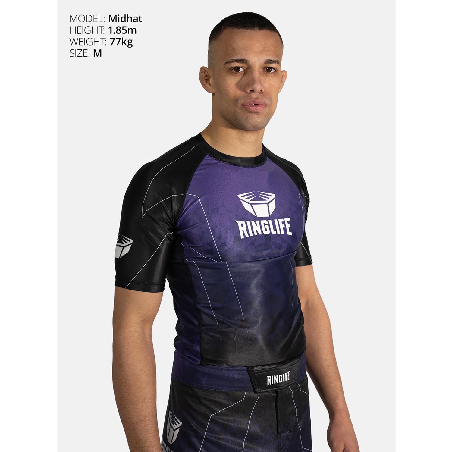 RINGLIFE Rashguard S/S - Transition black-purple XL