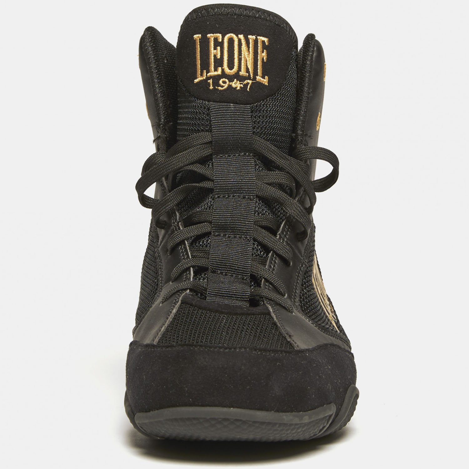 LEONE Boxschuhe, Premium, schwarz-gold, 40
