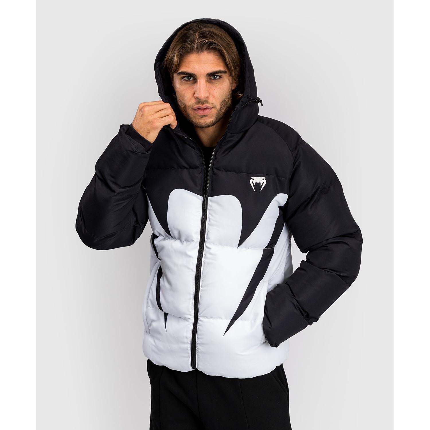 VENUM Down Jacket, Attack, black-white, S