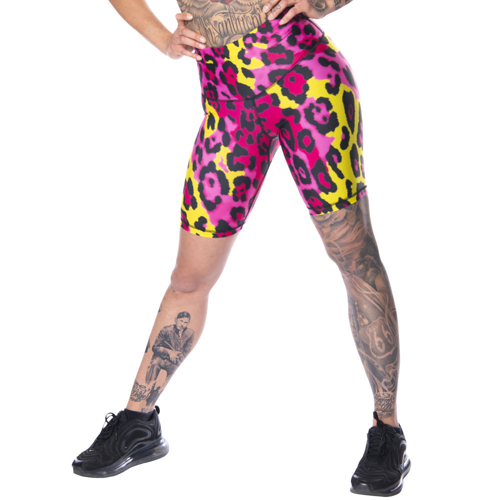 Anarchy Apparel Leggings Shorts, Vergara, pink-yellow, XS