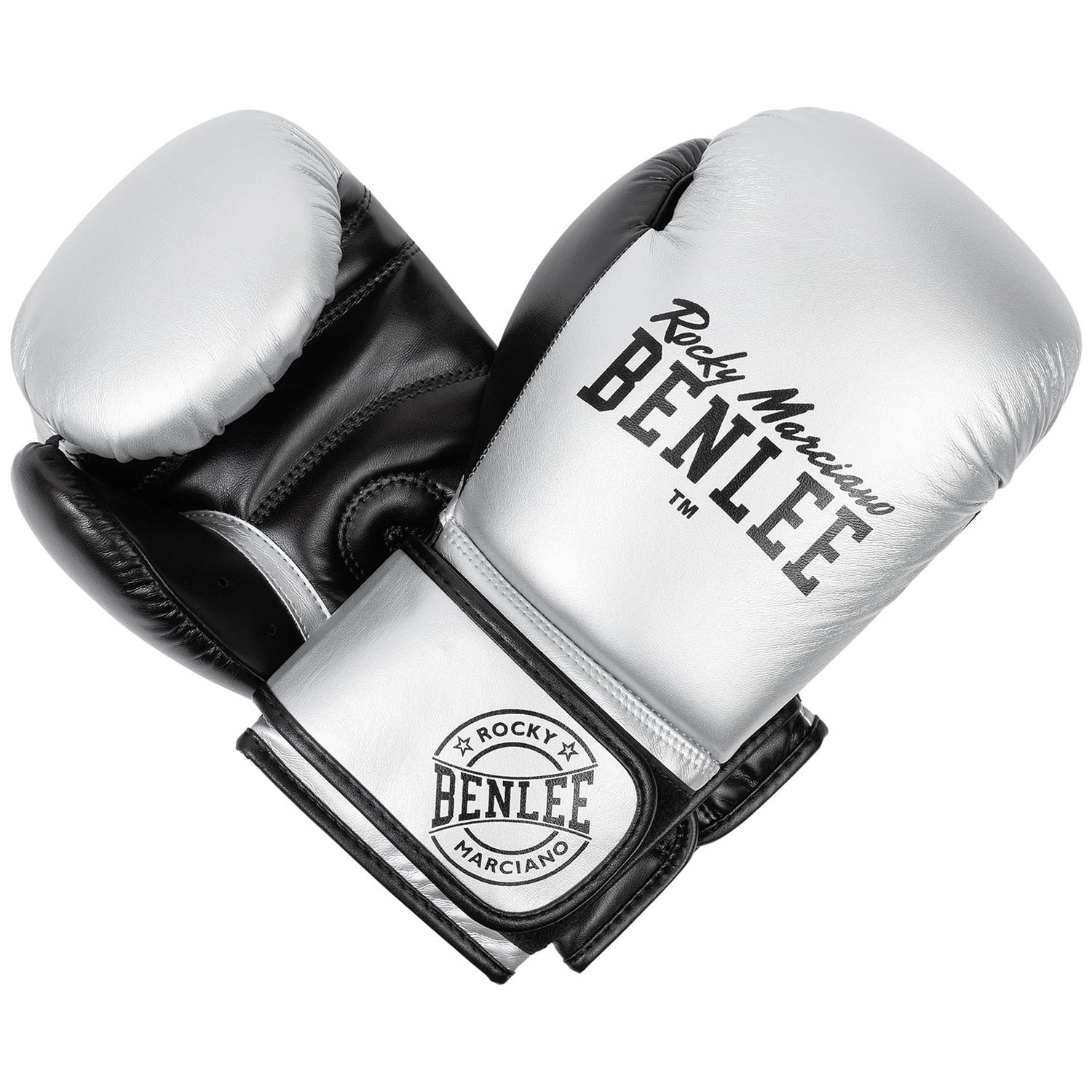 BENLEE Boxhandschuhe, Kinder, Carlos, silber-schwarz, 6 Oz