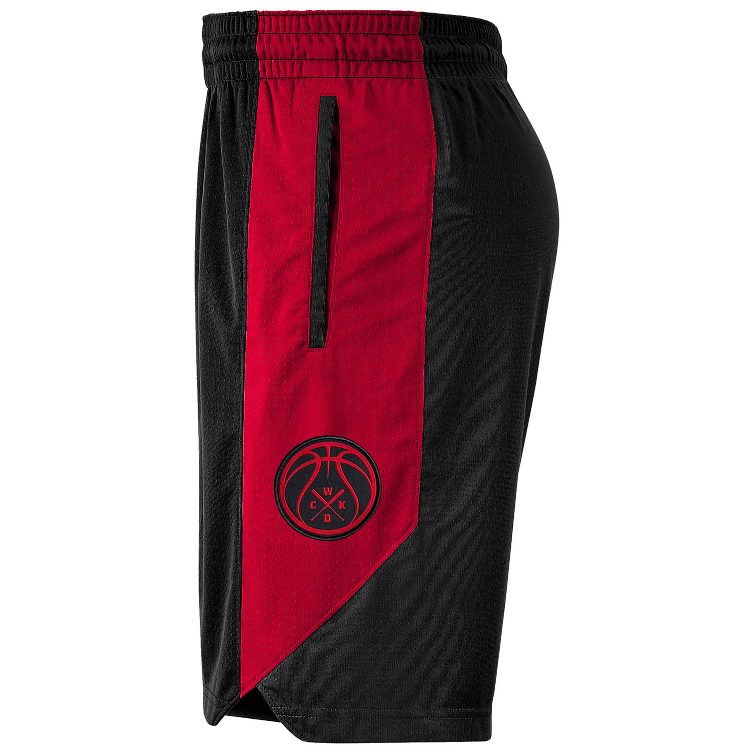 WICKED ONE Fitness Shorts, Highlight, schwarz-rot, XXL