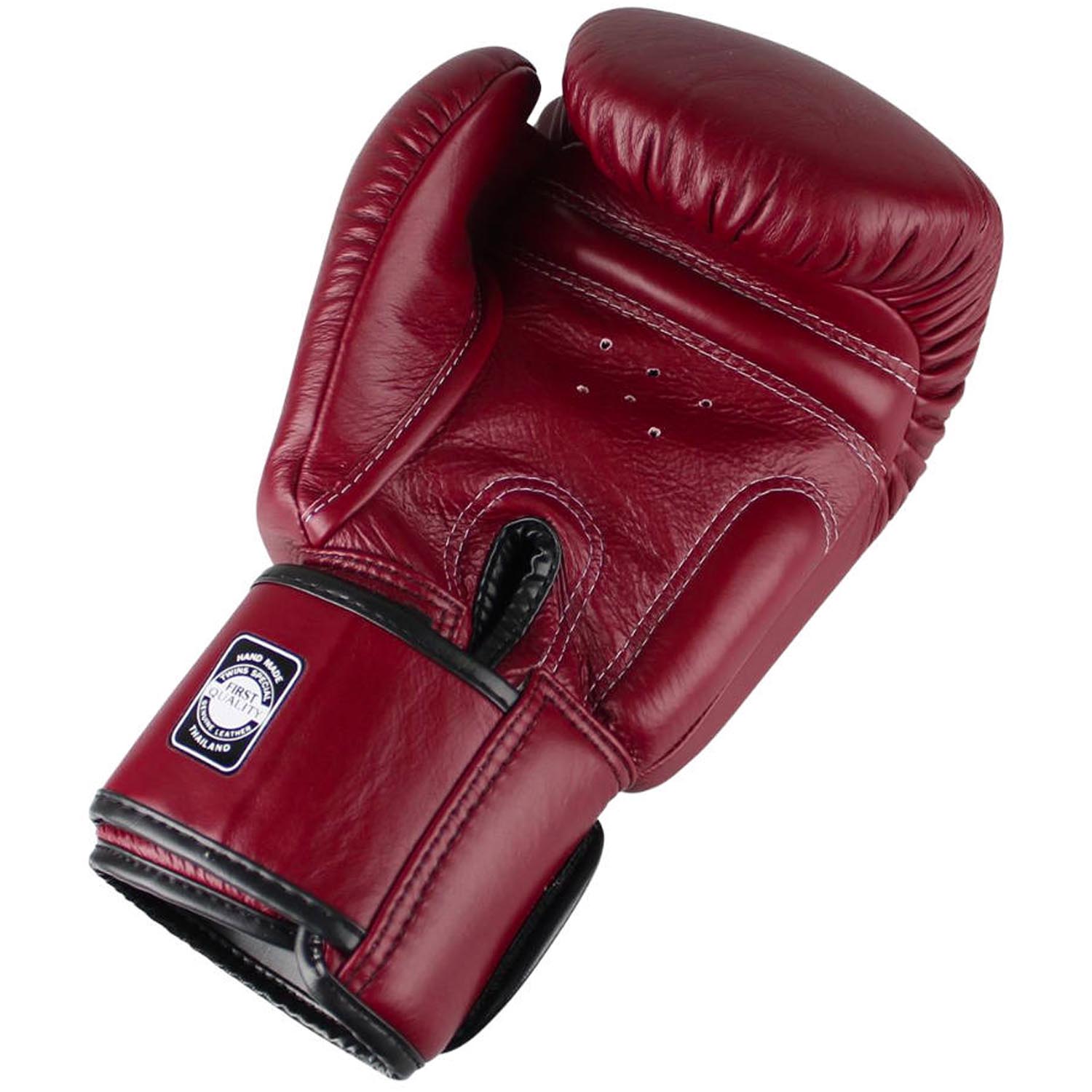TWINS Special Boxing Gloves, Leather, BGVL-3, winered, 12 Oz