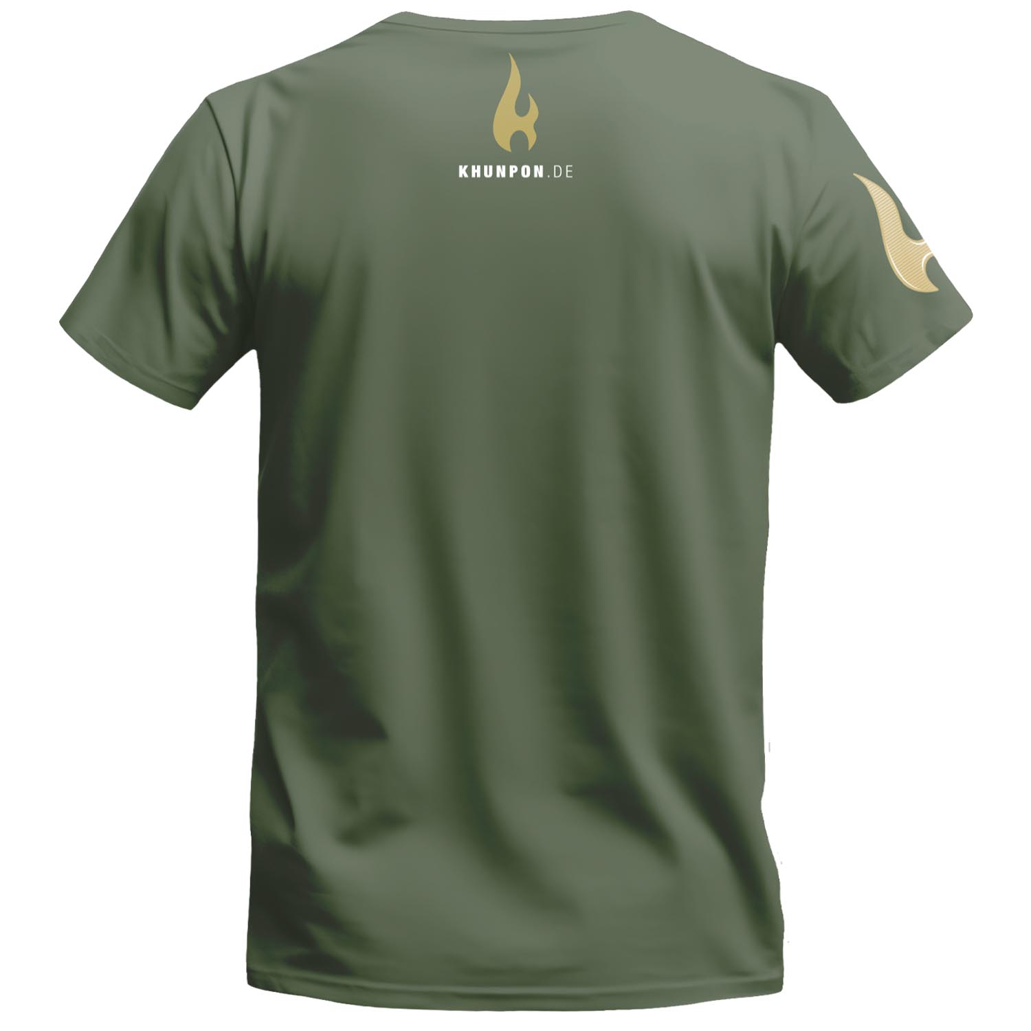 KHUN PON T-Shirt, Logo, olive, XXL