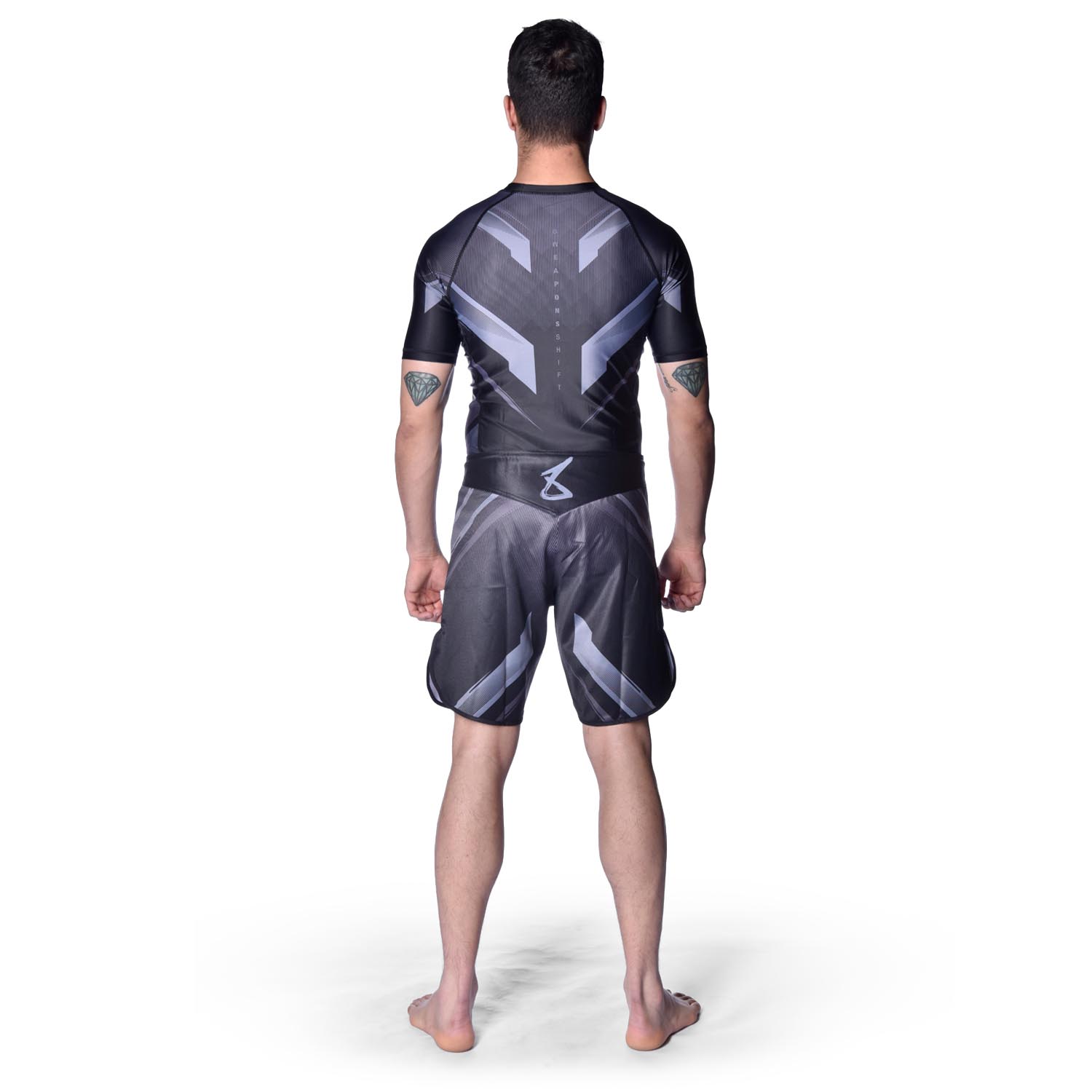 8 WEAPONS Fight Shorts, Shift, black-black, XXL