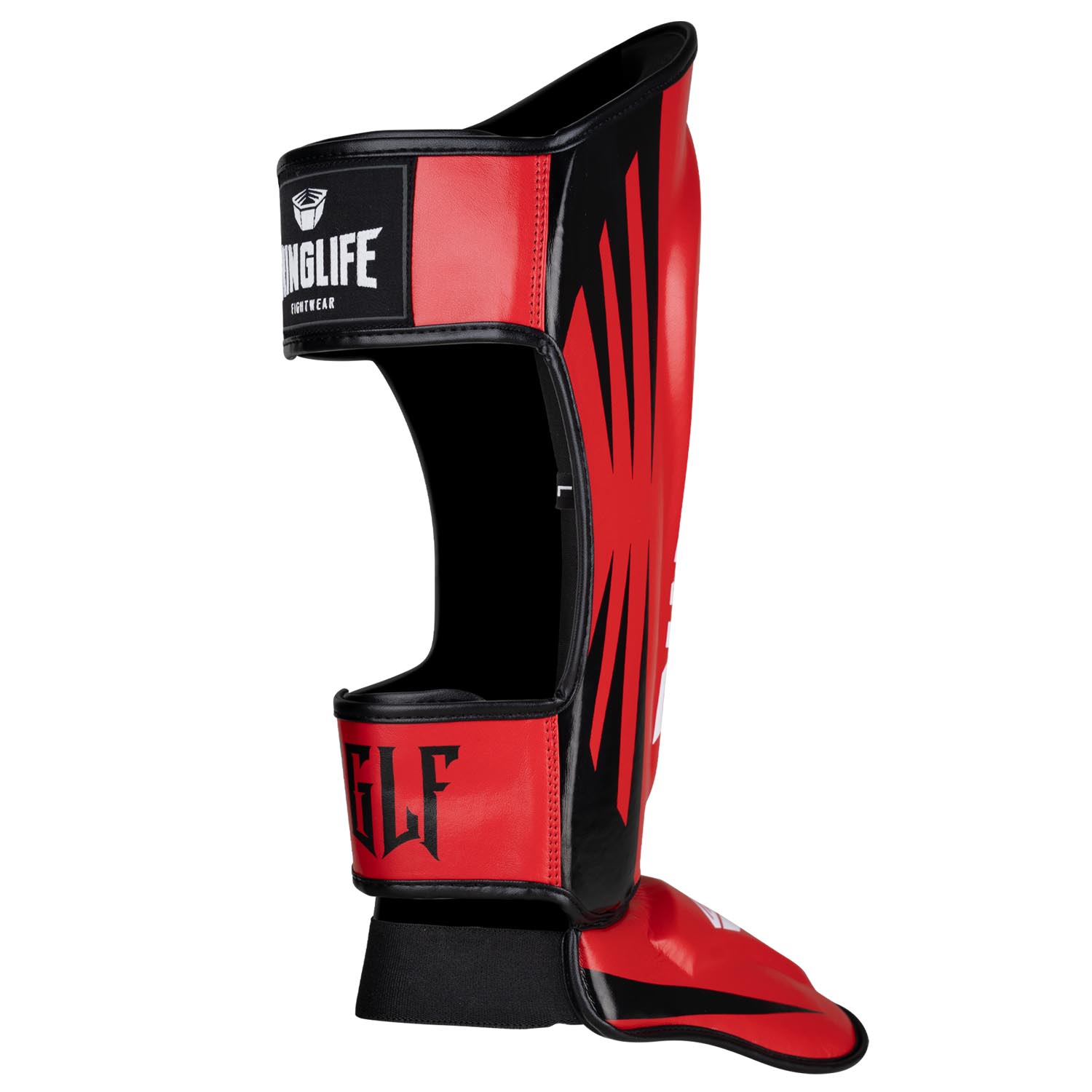 RINGLIFE Shin Guards - No.1 red XL