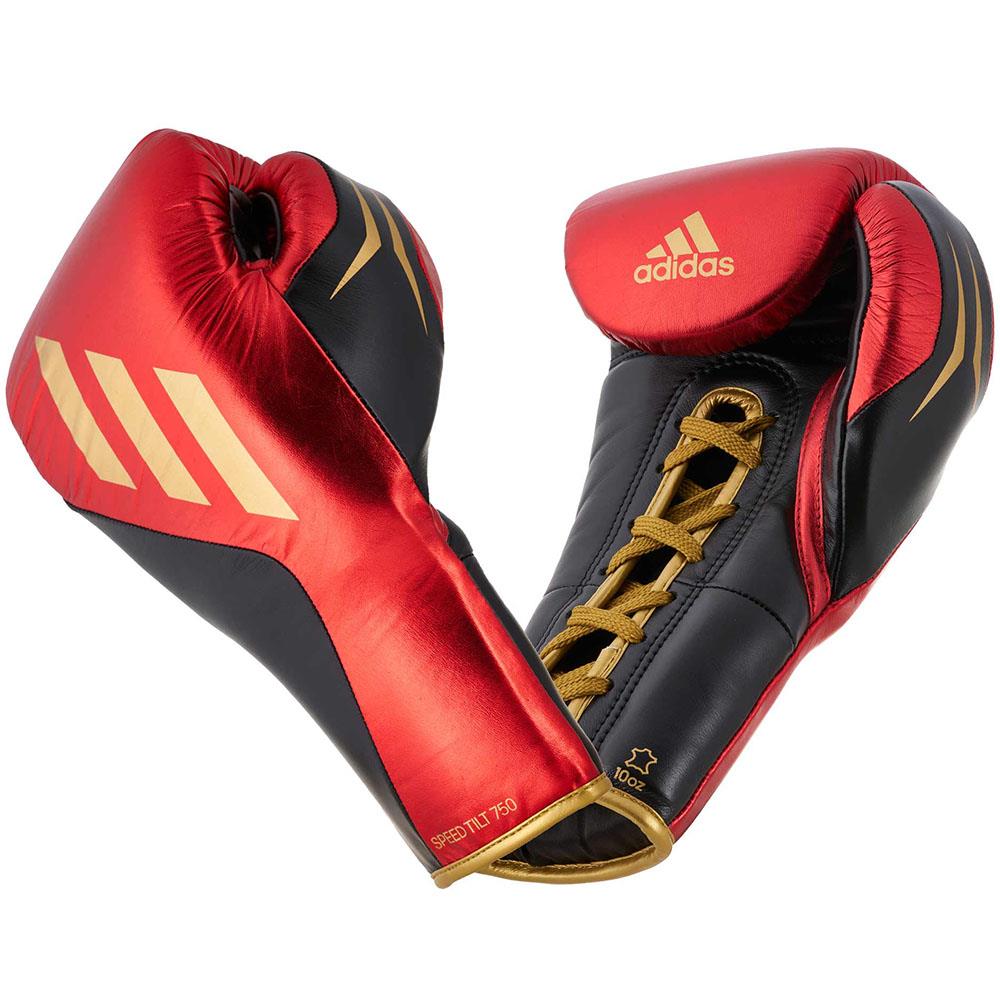 adidas Boxhandschuhe, Speed Tilt 750 PRO, rot-gold