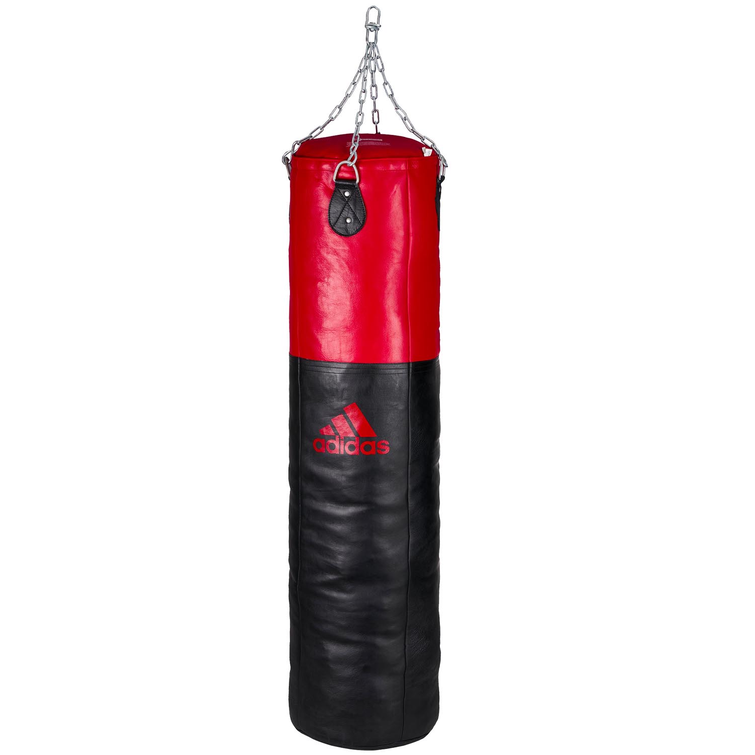 adidas Boxing Bag, Fatter Heavy Leather, 120 cm, black-red