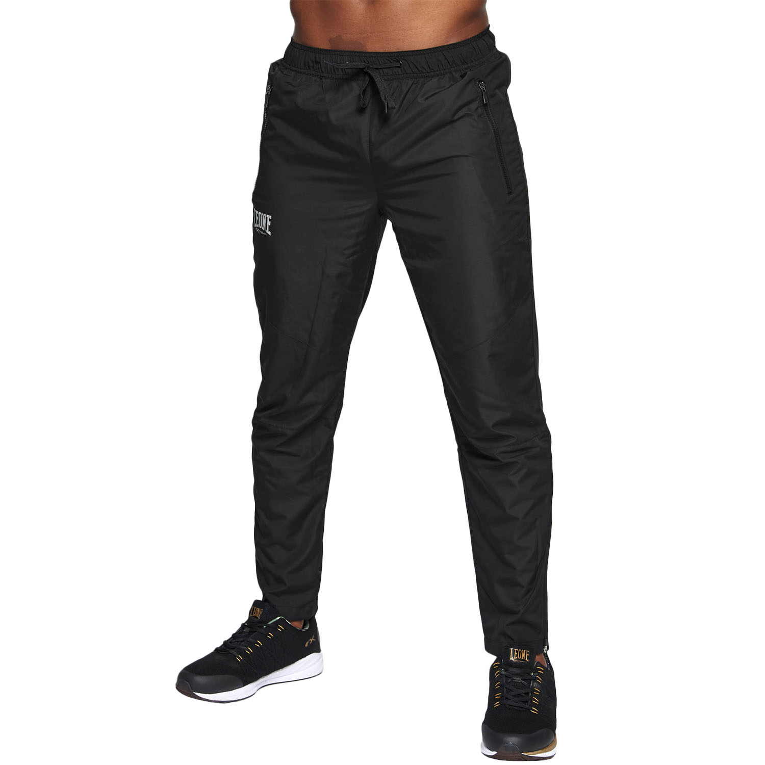 LEONE Jogginghosen, Logo, schwarz, XXL