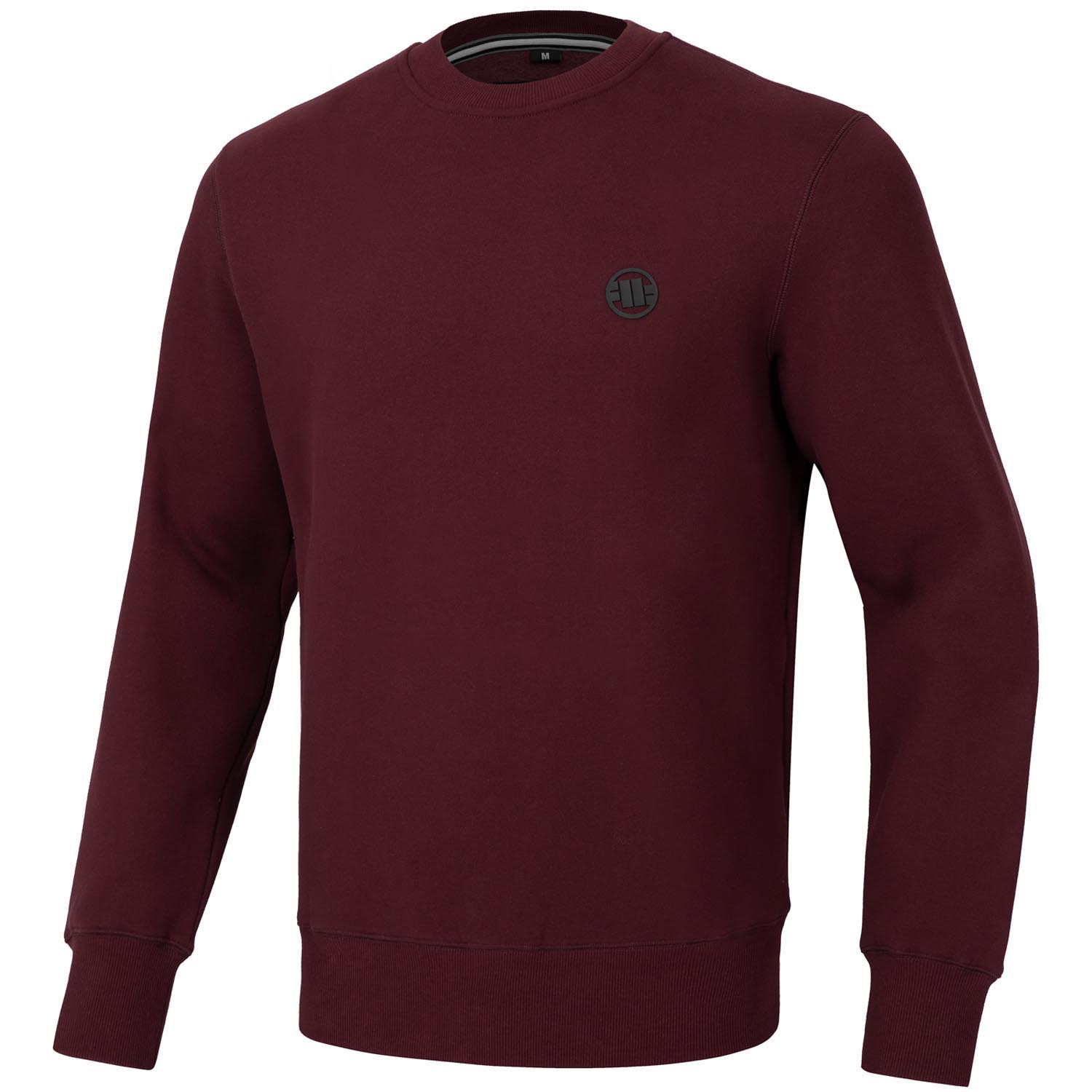 Pit Bull West Coast Crewneck, Small Logo, wine red, XXXL