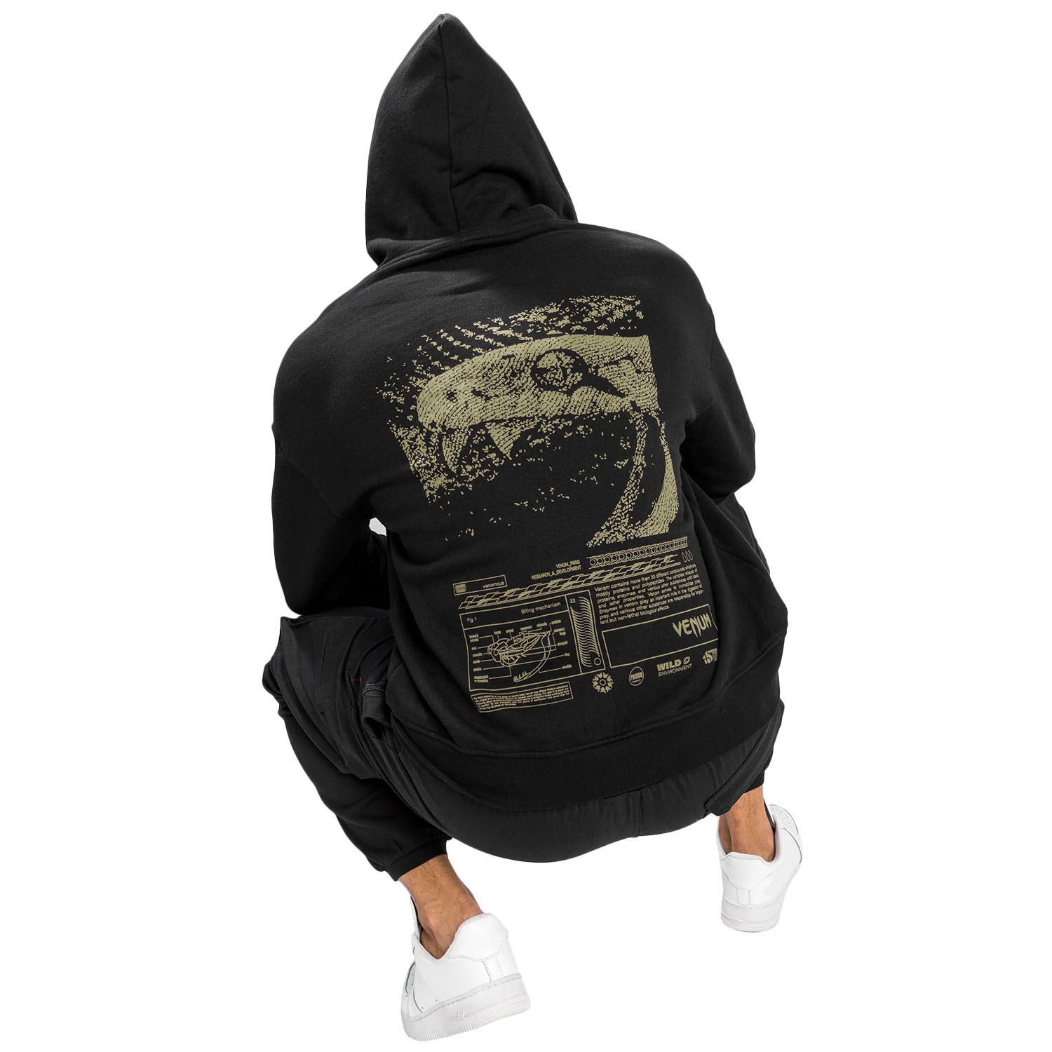 VENUM Hoody, Fangs Oversize Fit, schwarz