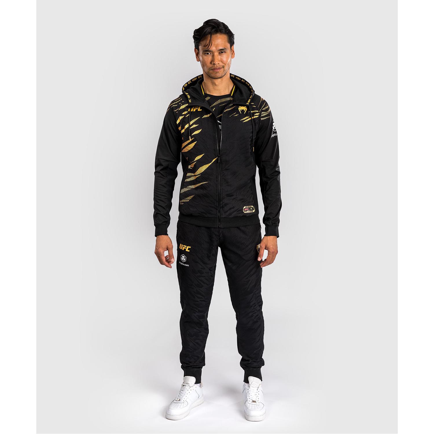 VENUM Zip Hoody, UFC Fusion Authentic Fight Night Champion, black-gold, L