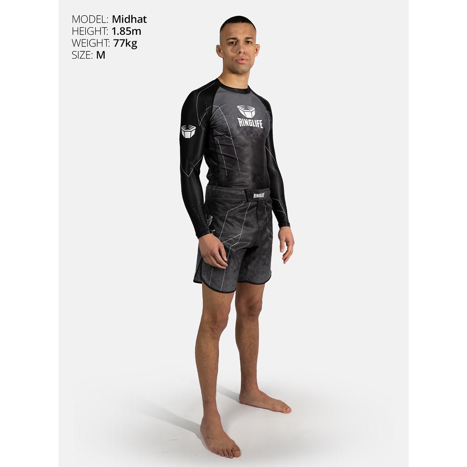 RINGLIFE Rashguard L/S - Transition black-grey M
