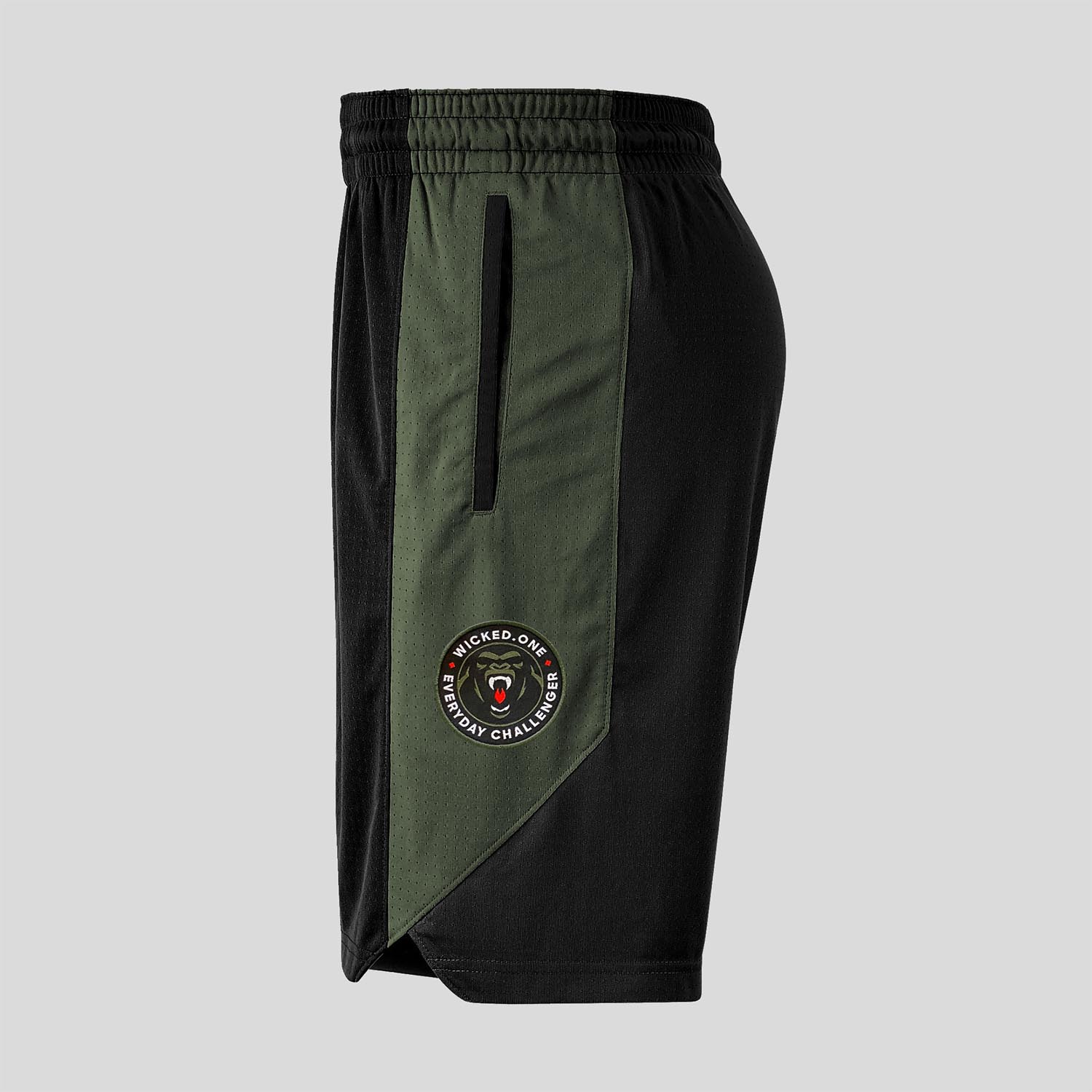 Wicked One Training Shorts, Whaks, black-khaki, S