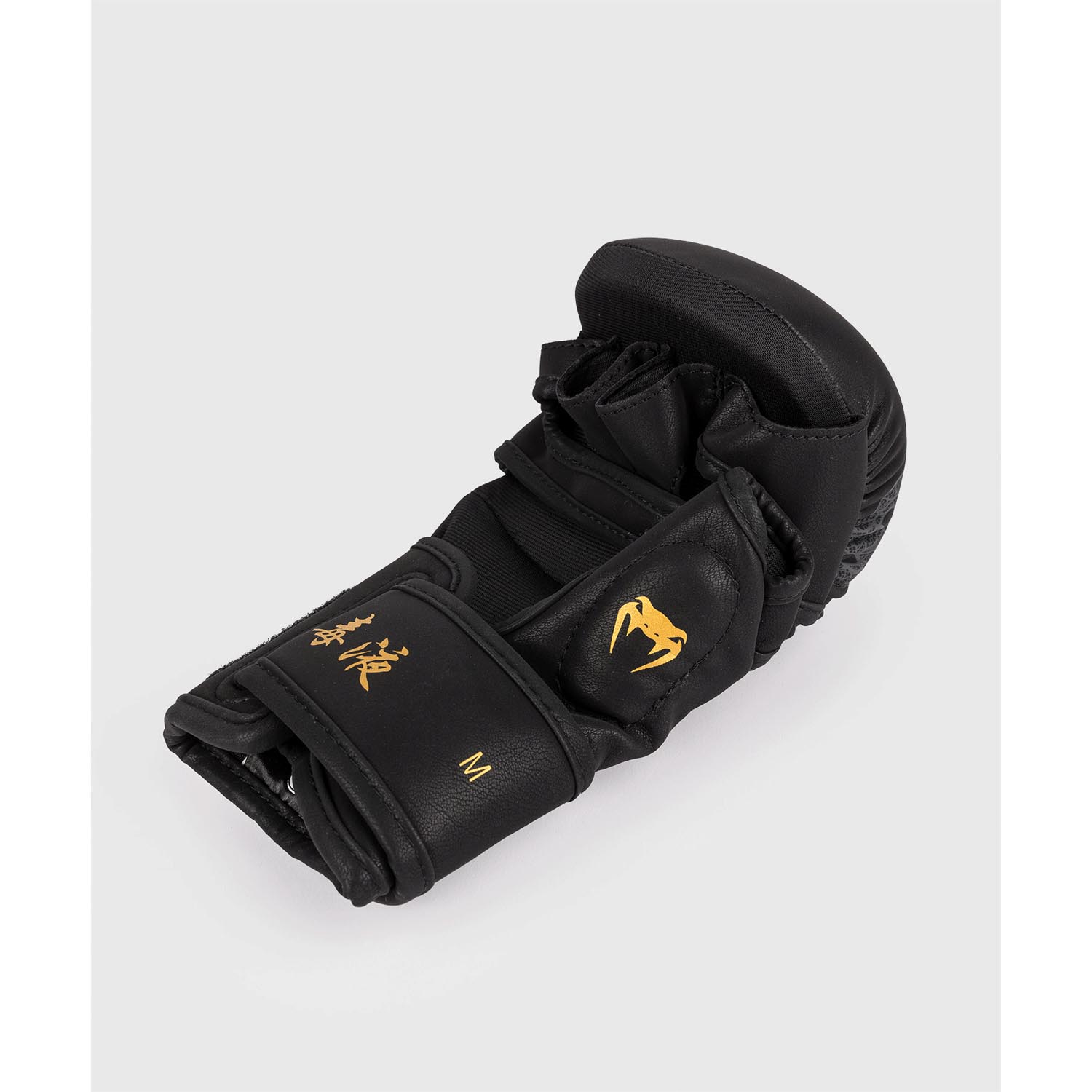 VENUM MMA Sparring Gloves, Serpenti, black-silver-gold, L/XL