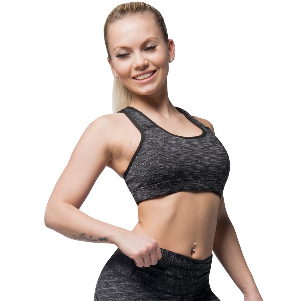 Anarchy Apparel Sports Bra, Cushy, grey, XS