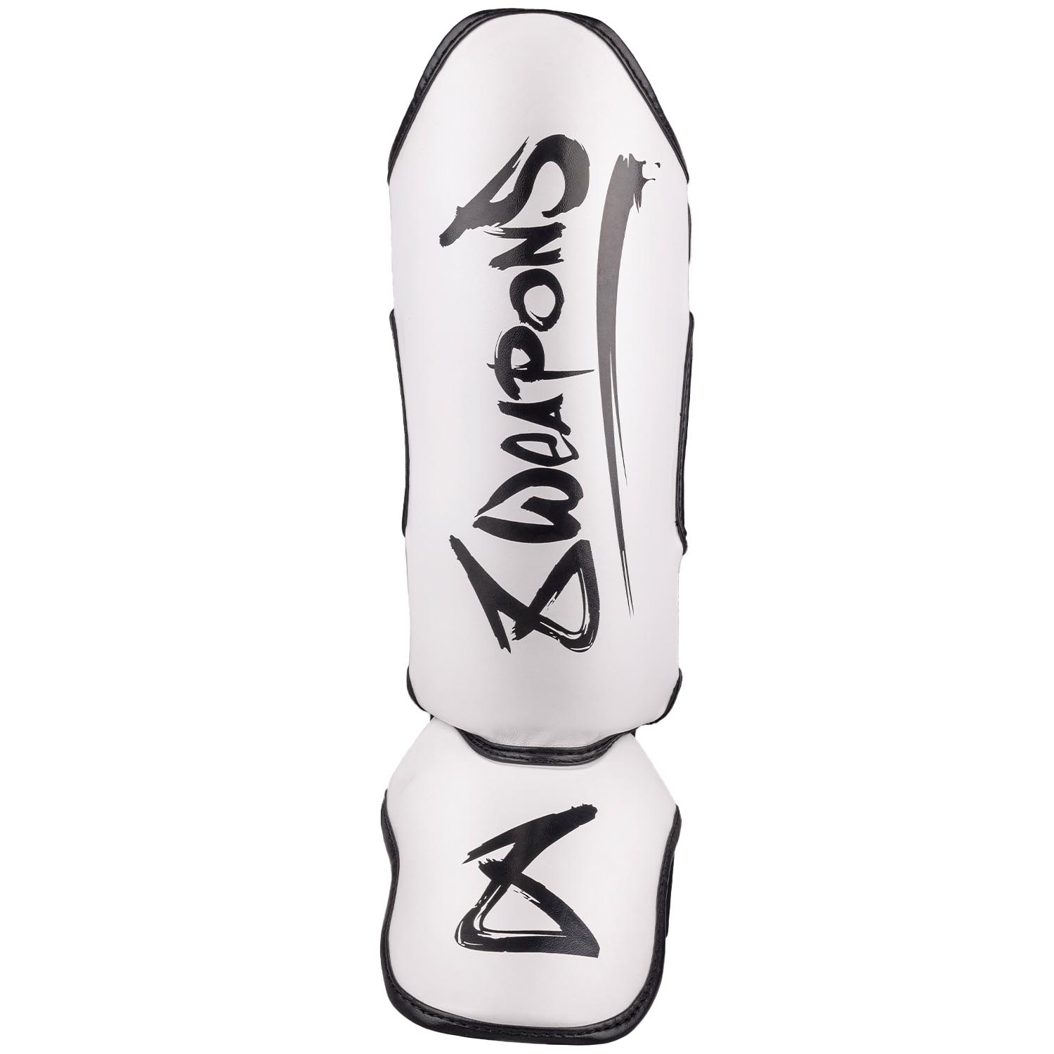 8 WEAPONS Shin Guards, Kids, Unlimited 2.0, white-black, L/XL