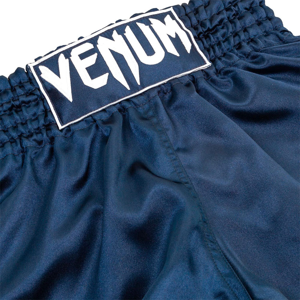 VENUM Muay Thai Shorts, Classic, dark blue-white, S