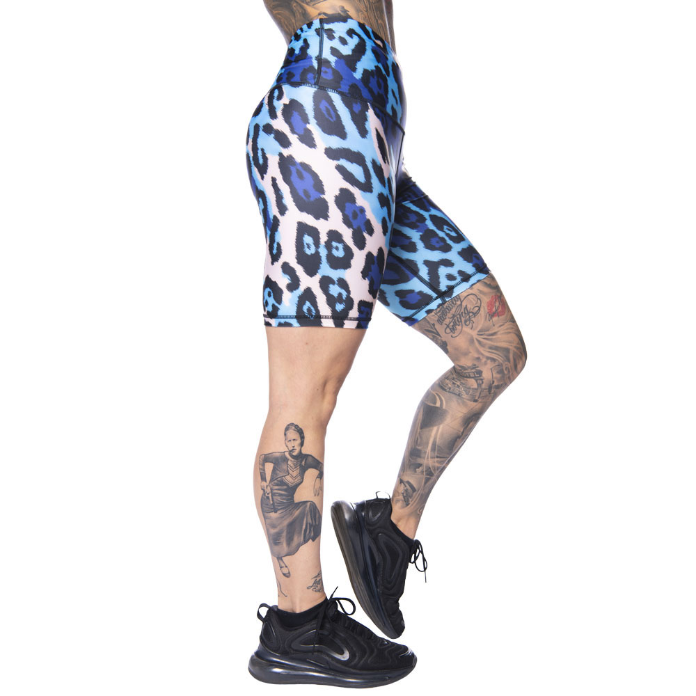 Anarchy Apparel Leggings Shorts, Vergara, blue-beige, S