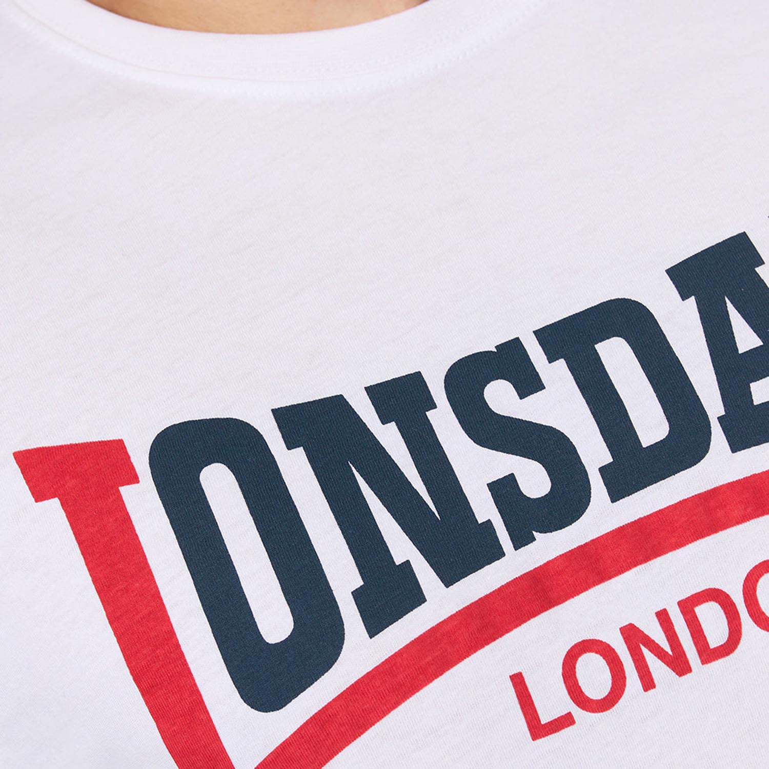 Lonsdale T-Shirt, Two Tone, white, XL