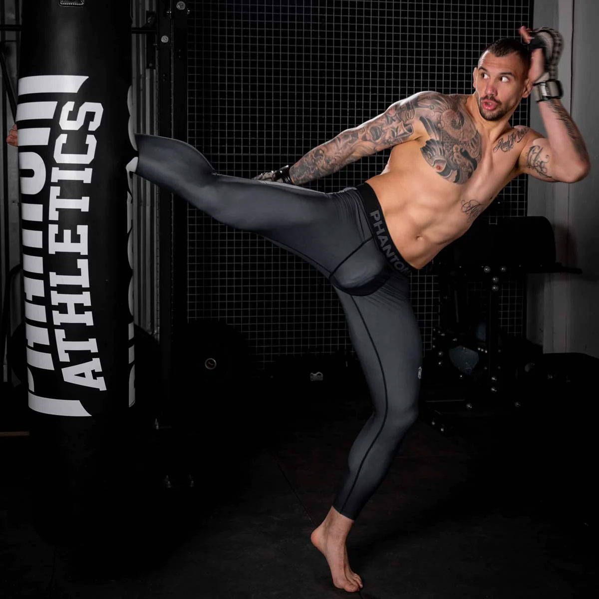 Phantom Atheltics Compression Pants, Apex, black, M