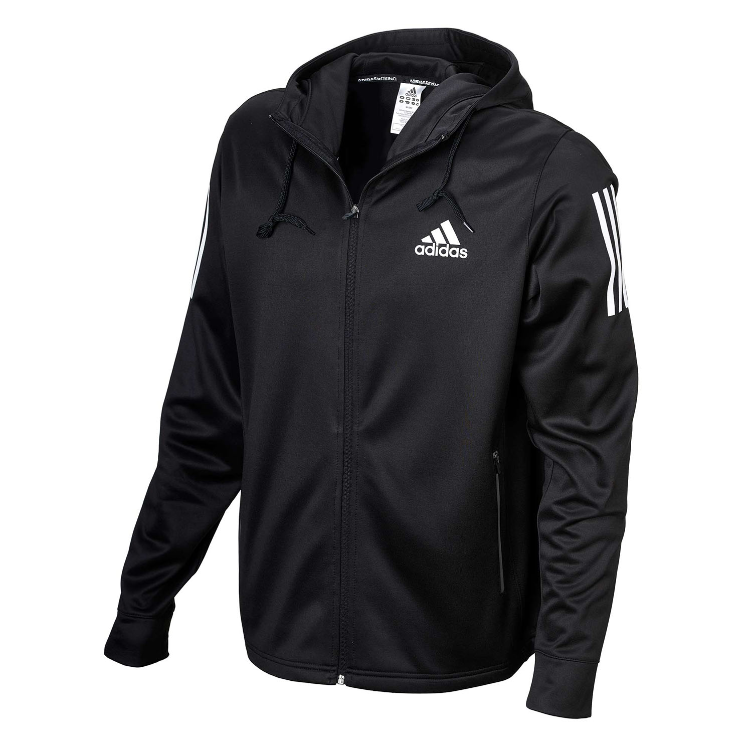 adidas Zip Hoody, Boxwear Tech, schwarz-weiß, S