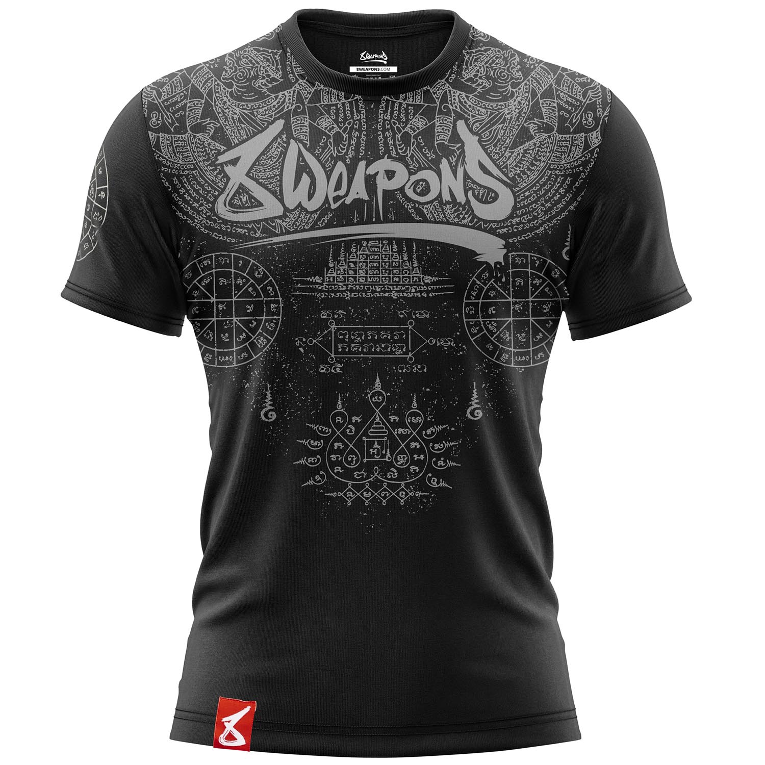 8 WEAPONS T-Shirt, Yantra, schwarz, M